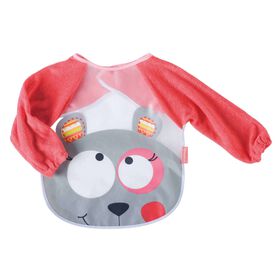 Imagem do produto Babete com Mangas Urso Rosa