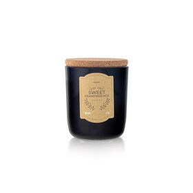 Vela em Copo Preto Vegan Tampa Cortiça 200g Sweet Frankincense product image