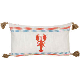 Imagem do produto Almofada 30x50cm Cru Lagosta Caribbean Nautic