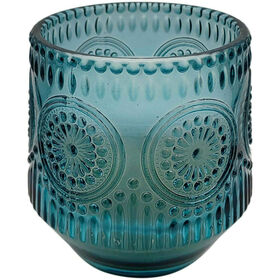 Vela em Copo Trabalhado 240g Azul product image