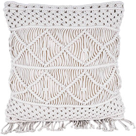 Imagem do produto Almofada 45x45cm Macramé Cru Franjas