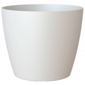 Imagem do produto Vaso Redondo Plástico 16cm Branco Mate