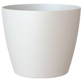 Imagem do produto Vaso Redondo Plástico 12cm Branco Mate