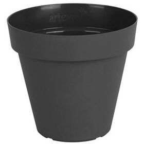 Imagem do produto Vaso Redondo Plástico 18cm Antracite