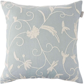 Imagem do produto Almofada 45x45cm Azul Flores Bordadas