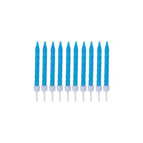 Imagem do produto Velas Azul Glitter Espiral