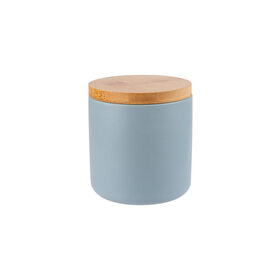 Imagem do produto Porta Algodão Cerâmica e Bambu Azul Pastel