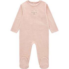 Imagem do produto Babygrow Veludo Bebé Menina Rosa Claro