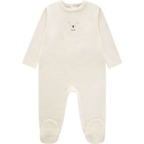 Imagem do produto Babygrow Veludo Bebé Menina Beje