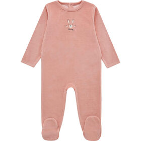 Imagem do produto Babygrow Veludo Bebé Menina Rosa