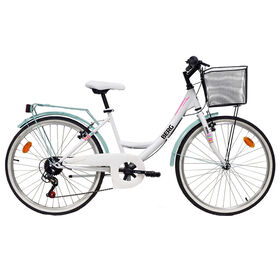 Bicicleta Júnior Roda 24" +9 Anos 6V Branca product image
