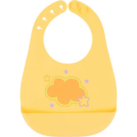 Imagem do produto Babete Silicone Amarela Nuvem