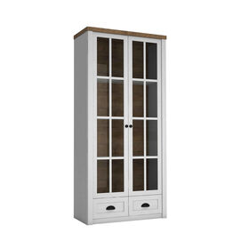 Imagem do produto Armário com Vitrine 43x90x198cm Branco Lira