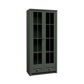 Imagem do produto Armário com Vitrine 43x90x198cm Verde Lira