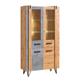 Imagem do produto Armário com Vitrine 41x90x187cm Lofter