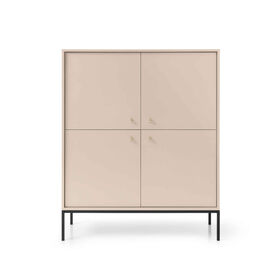 Imagem do produto Armário com Prateleiras 39x104x125cm Bege Camões