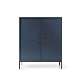 Imagem do produto Armário com Prateleiras 39x104x125cm Azul Camões