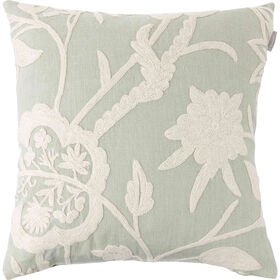 Imagem do produto Almofada 45x45cm Verde Flores Bordadas