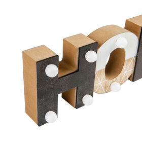 Letras Home com LED Madeira 30x8cm product image