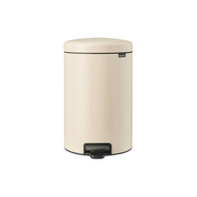 Imagem do produto Balde de Lixo com Pedal Aço Inoxidável 20L Bege NewIcon