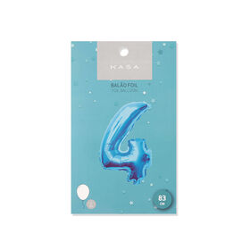 Imagem do produto Balão Foil Nº4 83cm Azul