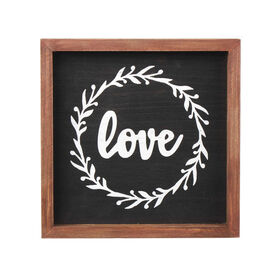 Imagem do produto Placa Decorativa Love Madeira 20x20cm