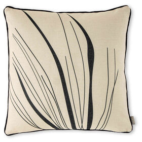 Almofada 45x45cm Branca com Ramagem Preta product image
