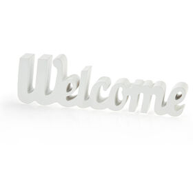 Letra Welcome Madeira 29x6cm Branca product image