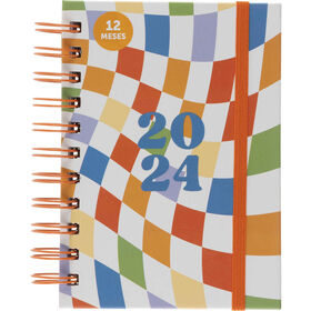 Imagem do produto Agenda Semanal A6 Groovy com Elástico 2024 (várias cores)