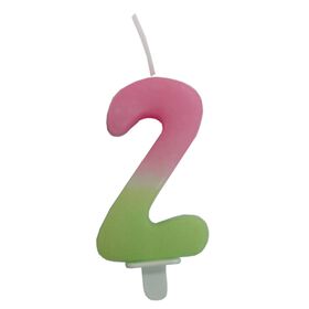 Imagem do produto Vela Nº2 Rosa e Verde