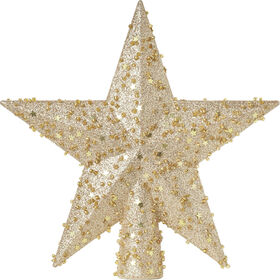 Imagem do produto Terminal Árvore Estrela 20,5cm Glitter Dourado