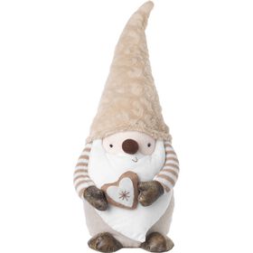 Boneco Segura Portas Gnomo Coração Natura 52cm product image