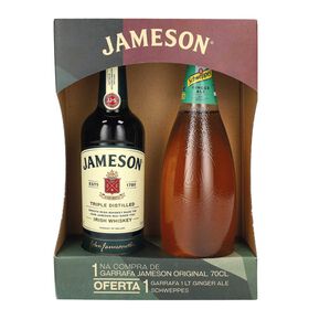 Imagem do produto Whisky Jameson com oferta de Ginger Ale
