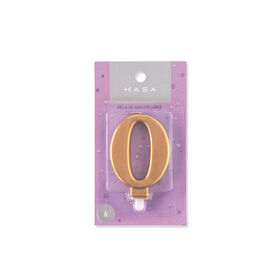 Imagem do produto Vela Nº0 8cm Dourado