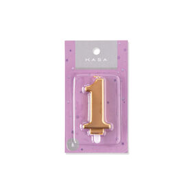 Imagem do produto Vela Nº1 8cm Dourado