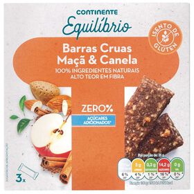Barras Cruas de Maçã e Canela sem Glúten product image