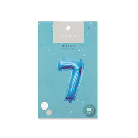 Imagem do produto Balão Foil Nº7 83cm Azul