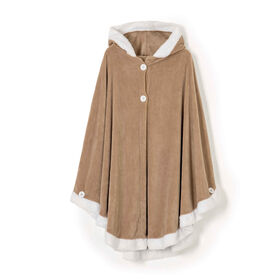 Imagem do produto Manta Poncho com Capuz 74x150cm Bege