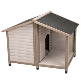 Imagem do produto Casota para Cão Lodge Cinza M/L 130x100x105 cm