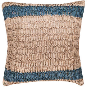 Imagem do produto Almofada Ráfia 45x45cm Riscas Azul