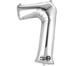 Imagem do produto Balão Foil Nº7 40cm Prateado