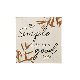 Imagem do produto Placa Decorativa Simple Life 20x20cm