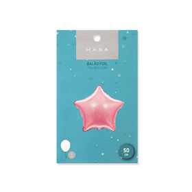 Imagem do produto Balão Foil Estrela 50cm Rosa Dourado