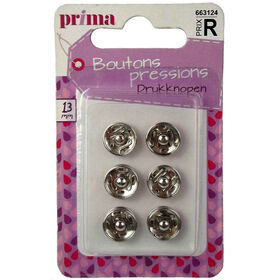 Botões Pressão 13mm Prateados product image