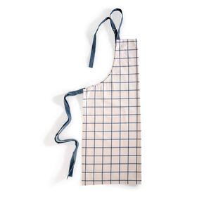 Imagem do produto Avental Algodão Branco Quadrados Azuis Rustic Stripes