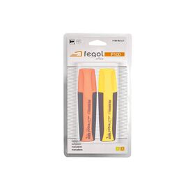 Imagem do produto Marcador Fluorescente de Tinta Laranja e Amarela