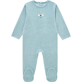 Imagem do produto Babygrow Veludo Bebé Menino Azul Claro 18/24M
