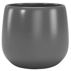 Imagem do produto Vaso Redondo Cerâmica 20cm Cinza Escuro