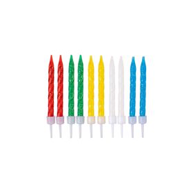 Imagem do produto Velas Coloridas Glitter Espiral