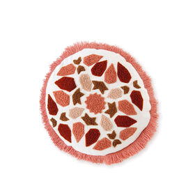 Almofada Redonda Bordada 35cm Geométrico Terracota Coachella product image